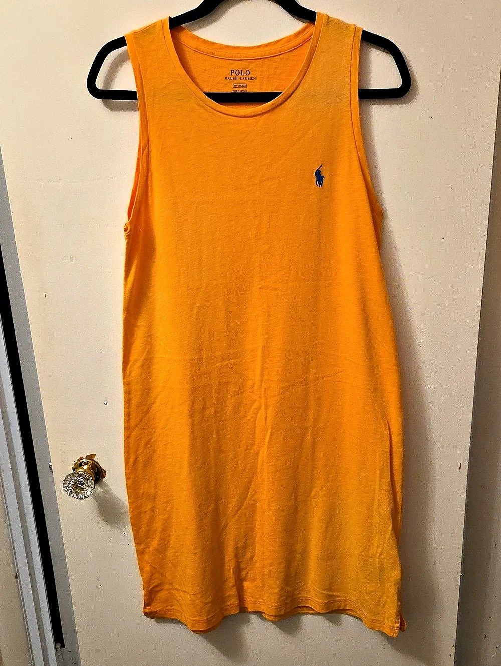 Polo Ralph Lauren Orange Cotton Tank Dress Size Medium